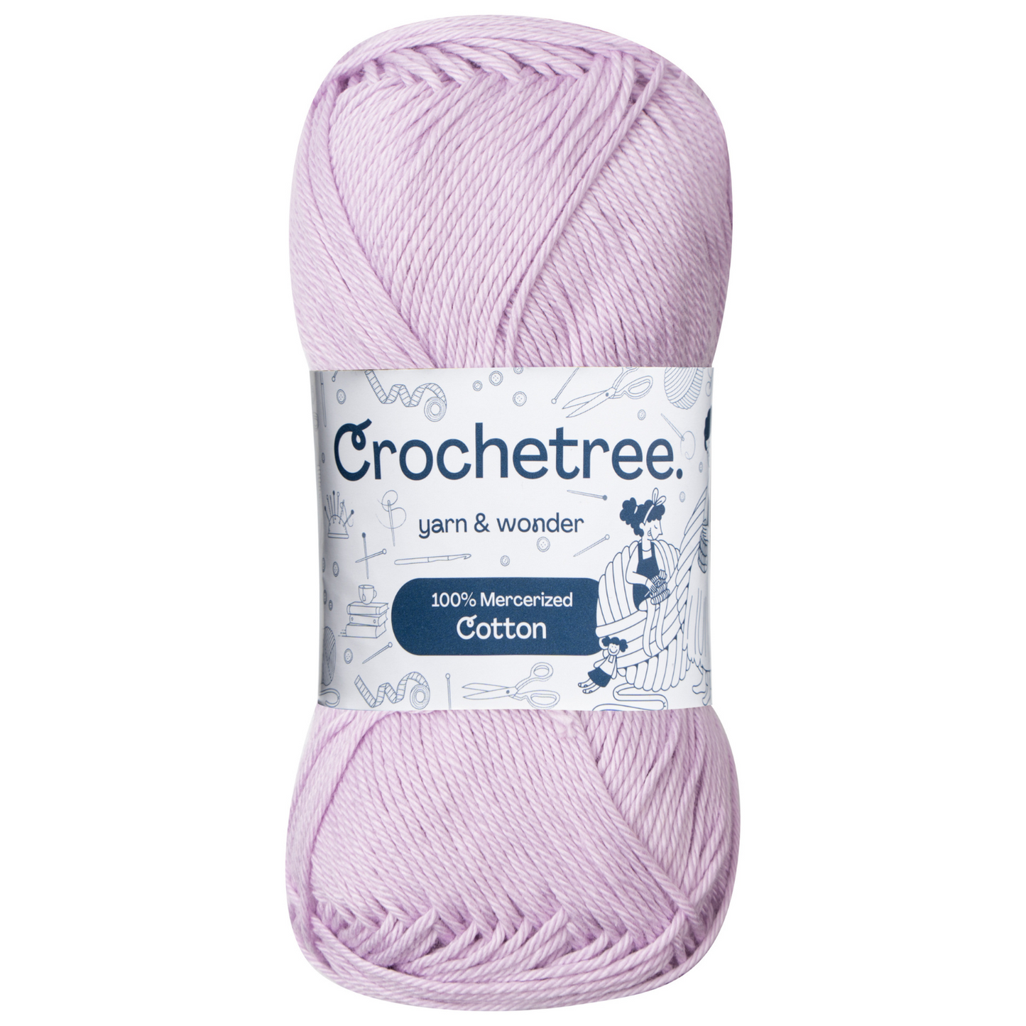 Crochetree 100% Mercerized Cotton Yarn 50g