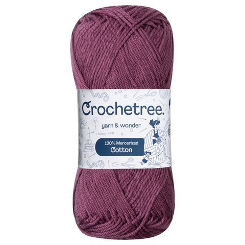 Crochetree 100% Mercerized Cotton Yarn 50g