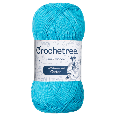 Crochetree 100% Mercerized Cotton Yarn 50g