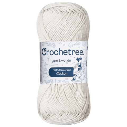 Crochetree 100% Mercerized Cotton Yarn 50g