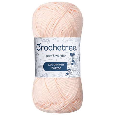 Crochetree 100% Mercerized Cotton Yarn 50g