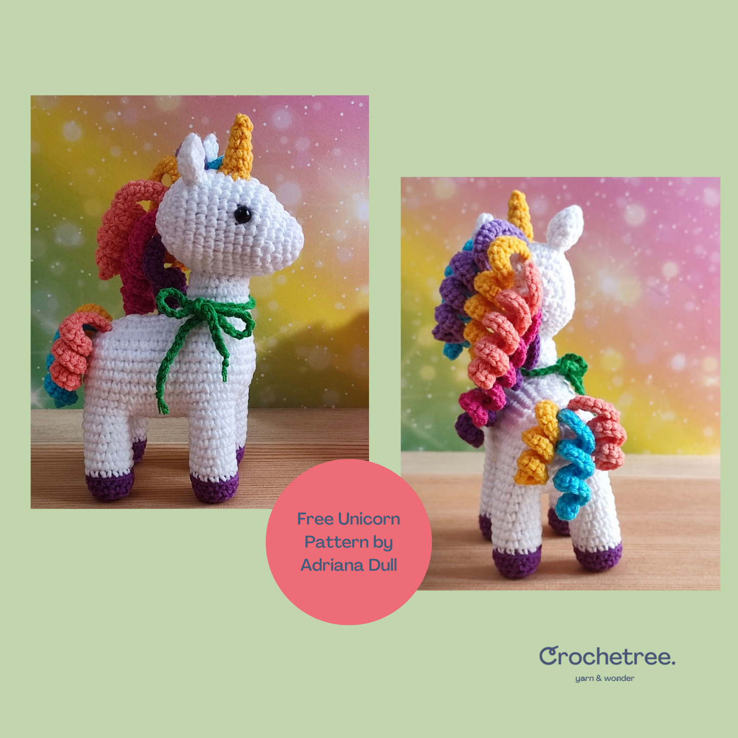 Iris Unicorn Crochet Doll Pattern