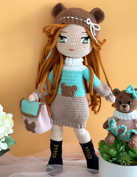 Bear Princess Crochet Doll Pattern