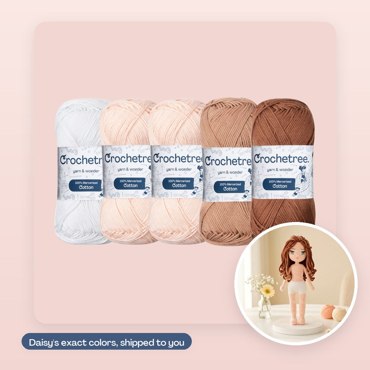 Yarn set to make Daisy