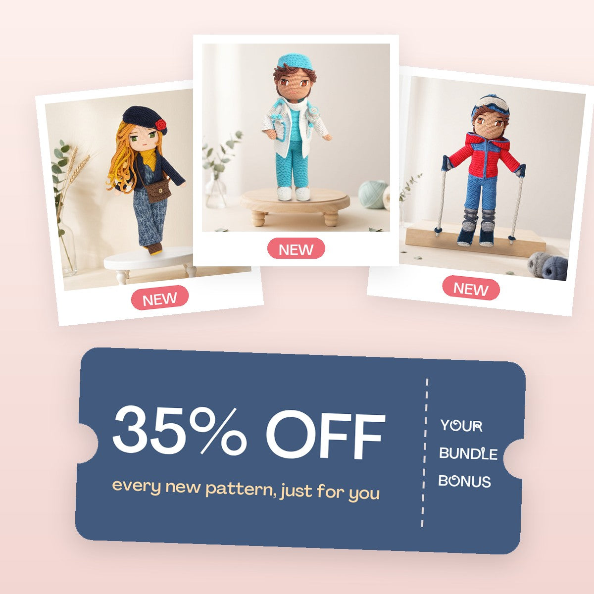 35% off every new pattern